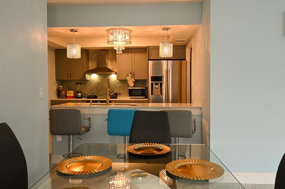 Dining area, air conditioner