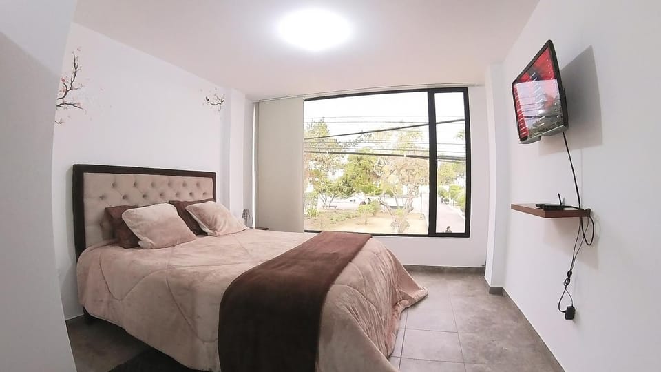 Bed, TV and multimedia, Photo of the whole room