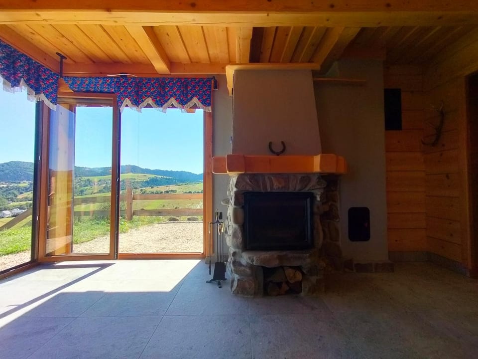 View (from property/room), Living room, fireplace, fireplace