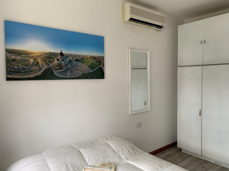 Bed, Bedroom, internet, towels, wardrobe, air conditioner