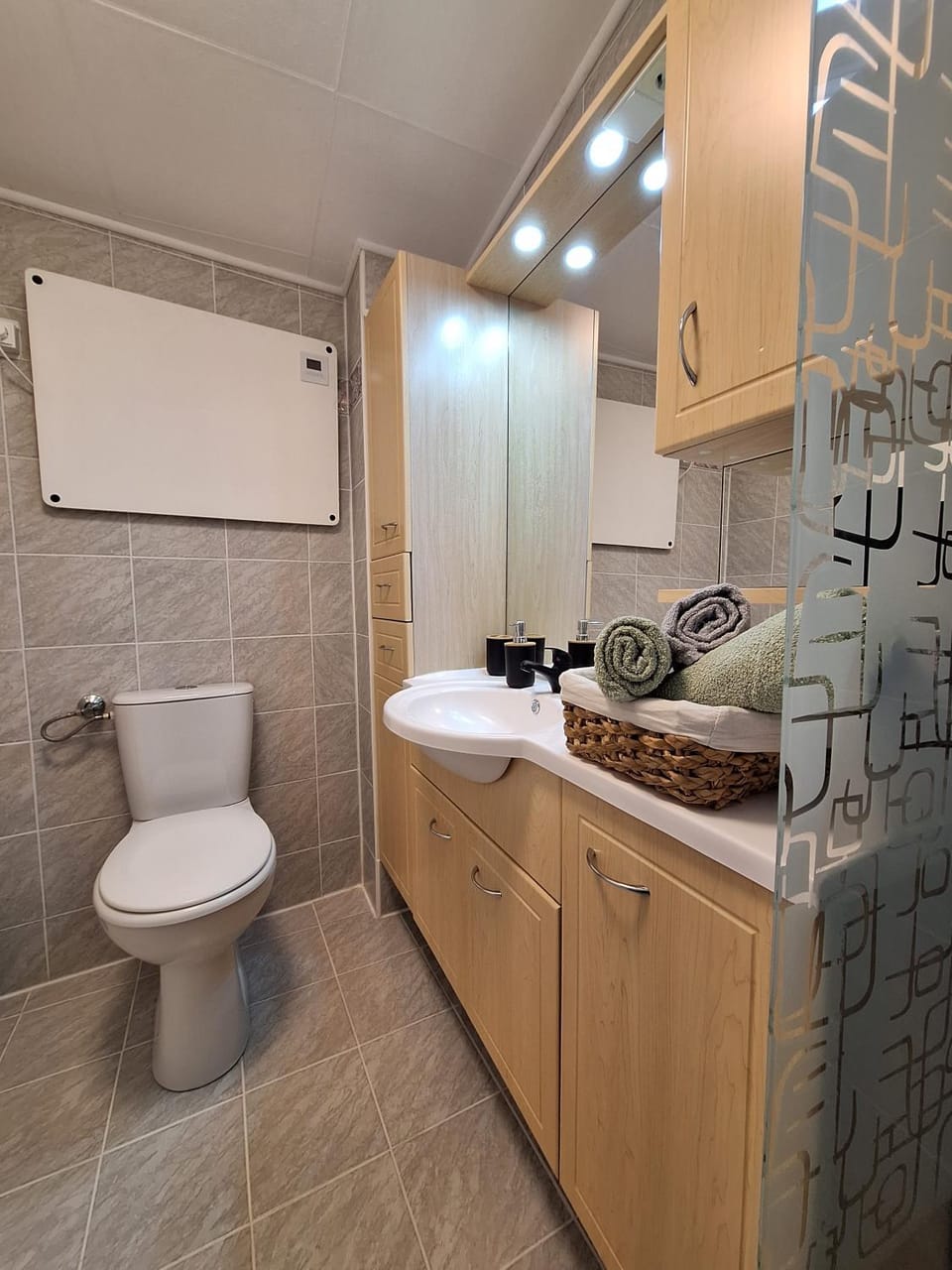 Shower, Toilet, Bathroom, towels
