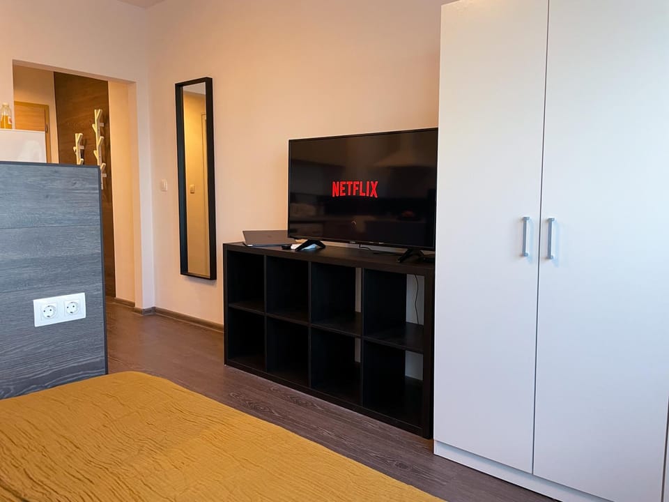 Bed, TV and multimedia, Photo of the whole room, Bedroom, wardrobe