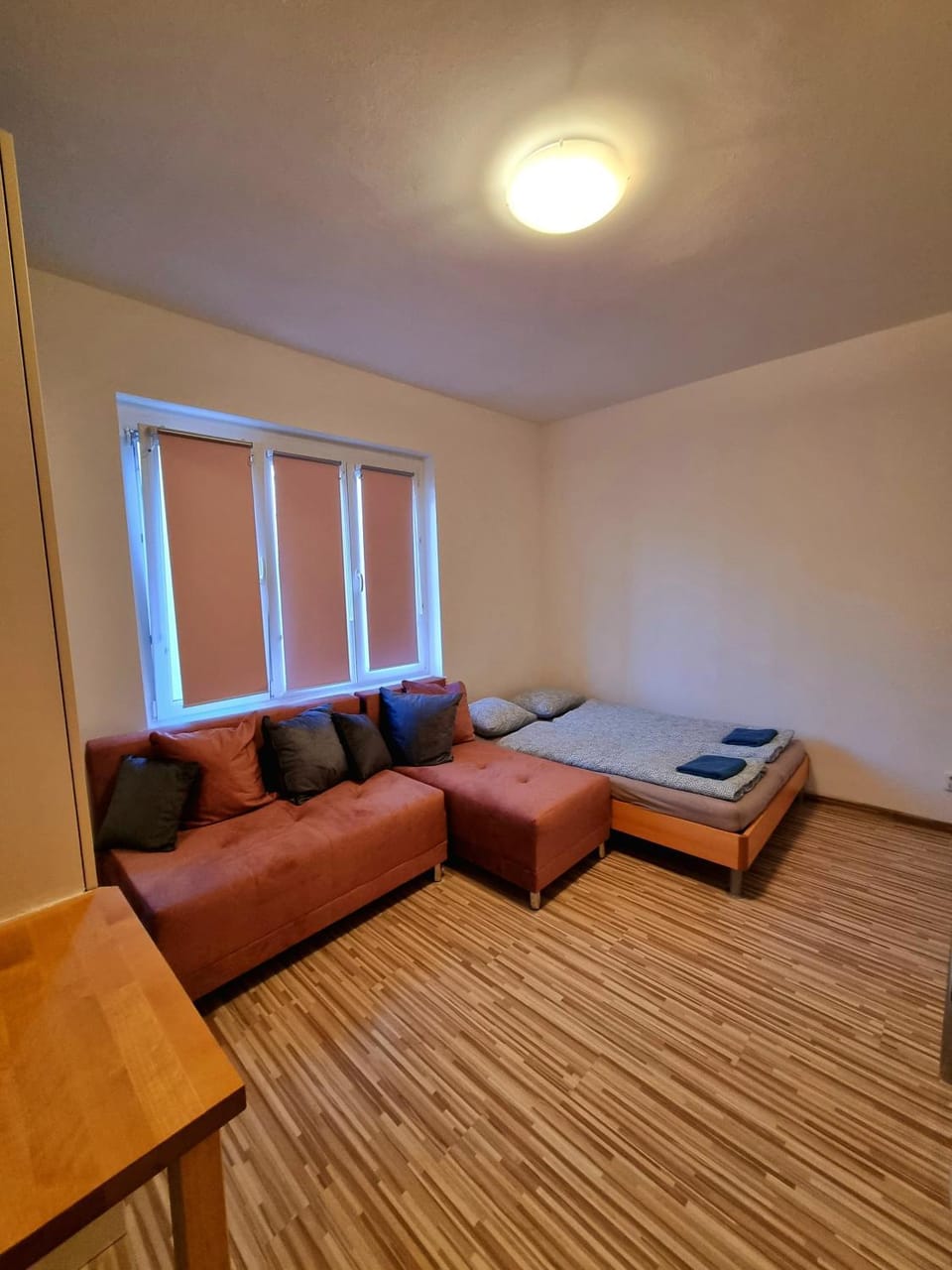 Bed, Living room, Photo of the whole room, Seating area, Bedroom