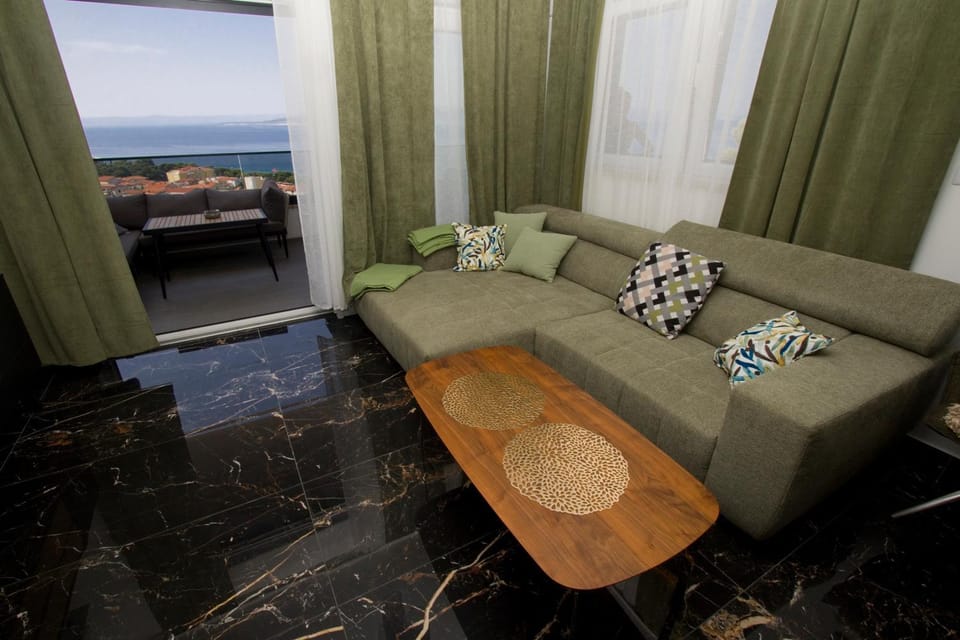 Natural landscape, Living room, Seating area, Sea view