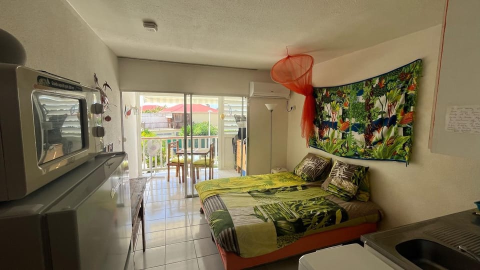 Bed, TV and multimedia, Kitchen or kitchenette, Photo of the whole room, Dining area, Bedroom