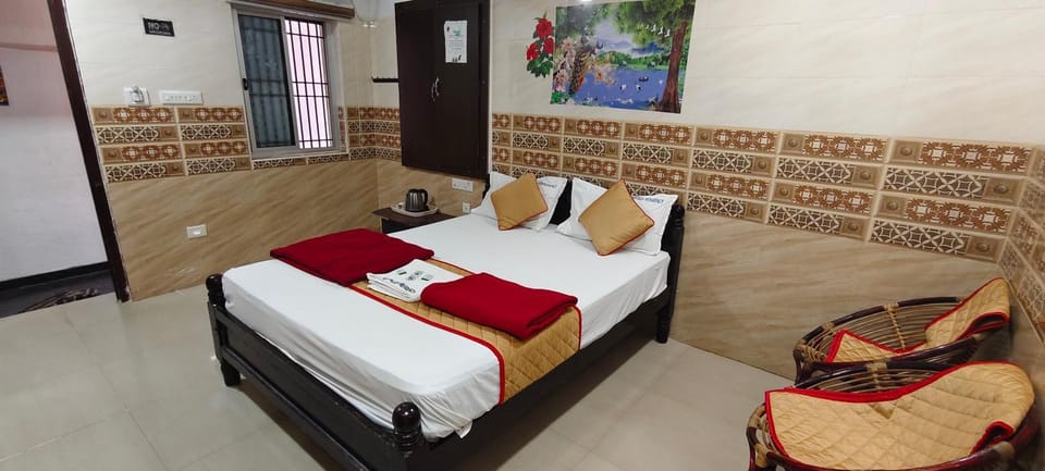 Bed, Bedroom, air conditioner