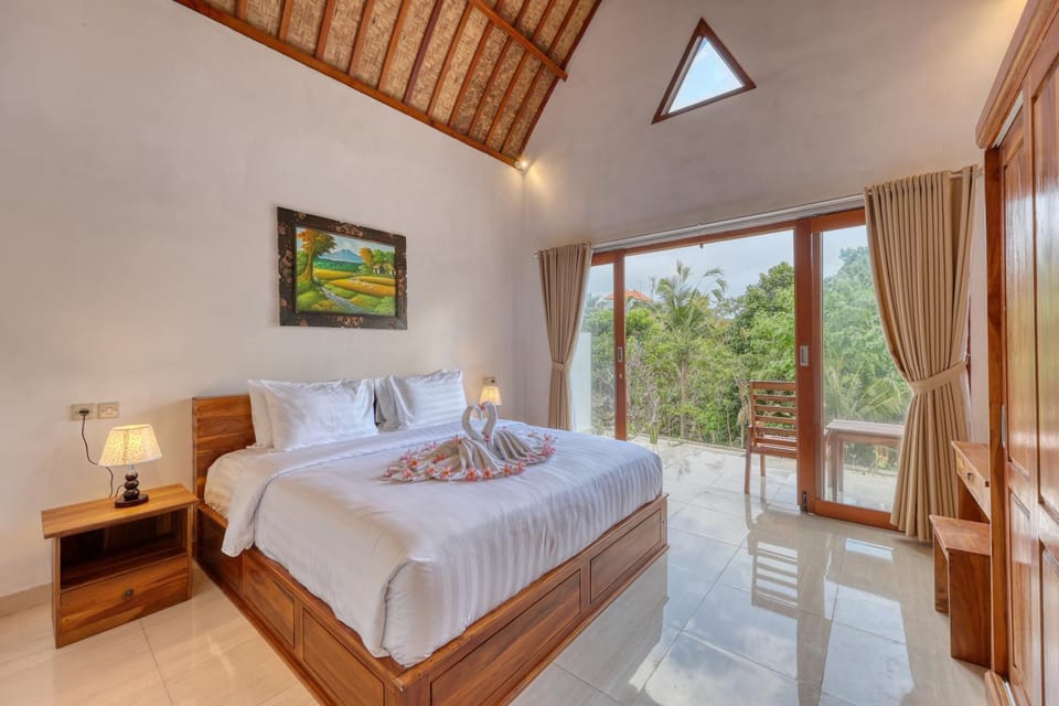 Bed, View (from property/room), Photo of the whole room, Bedroom, towels