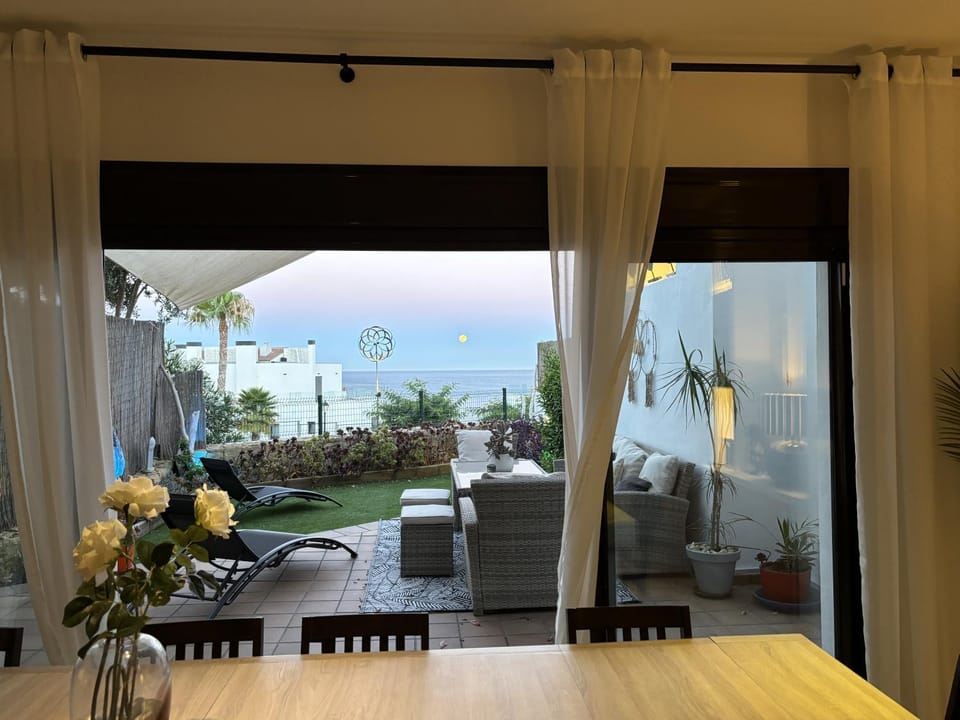 Patio, Garden, View (from property/room), Balcony/Terrace, Seating area, Garden view, Sea view