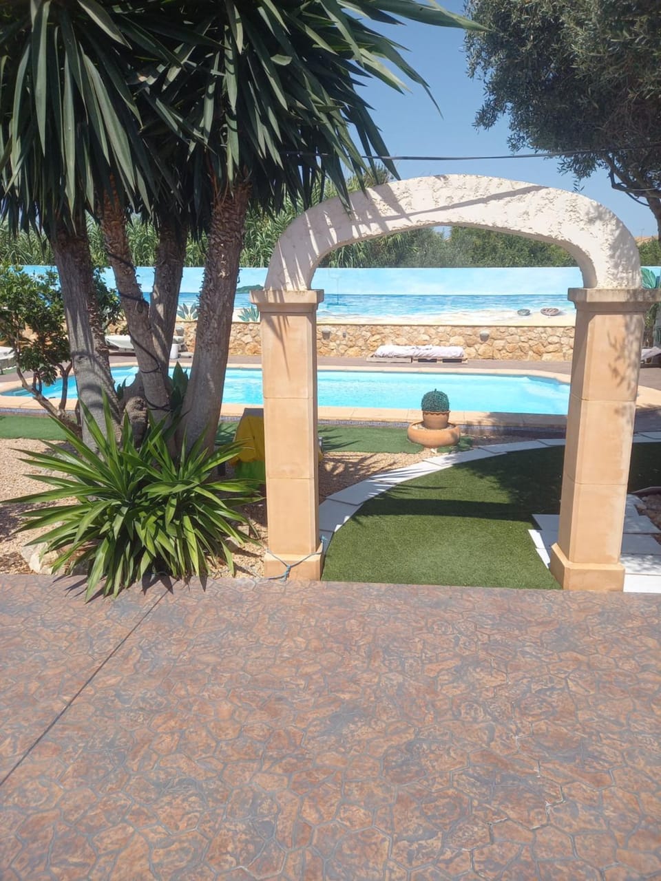 Pool view, sunbed