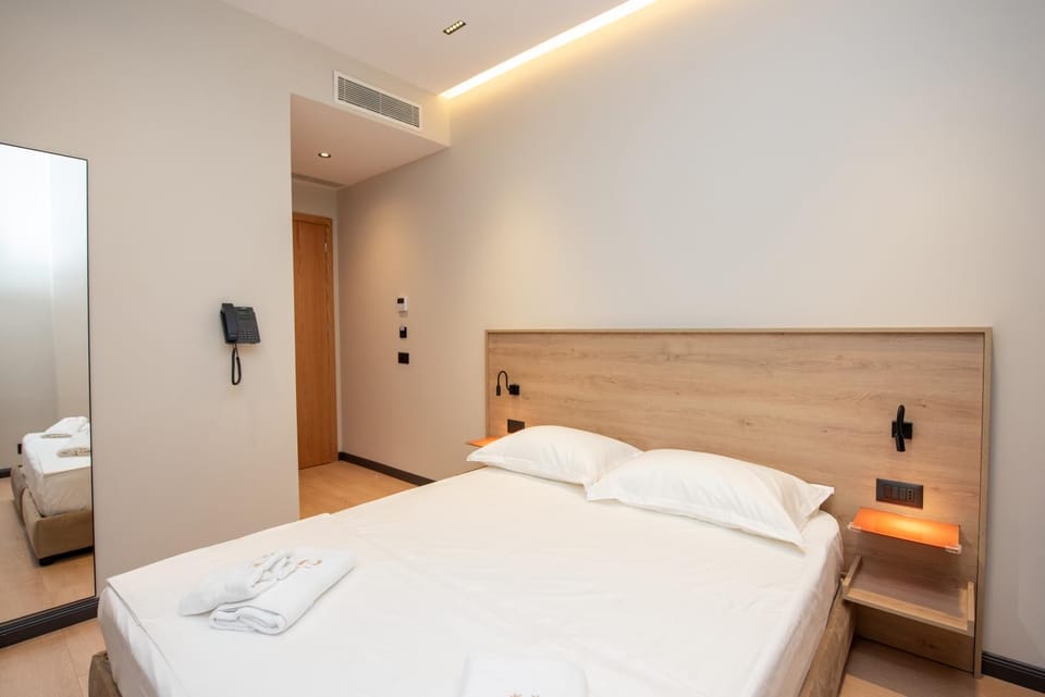 Bed, Photo of the whole room, Bedroom, towels, wardrobe