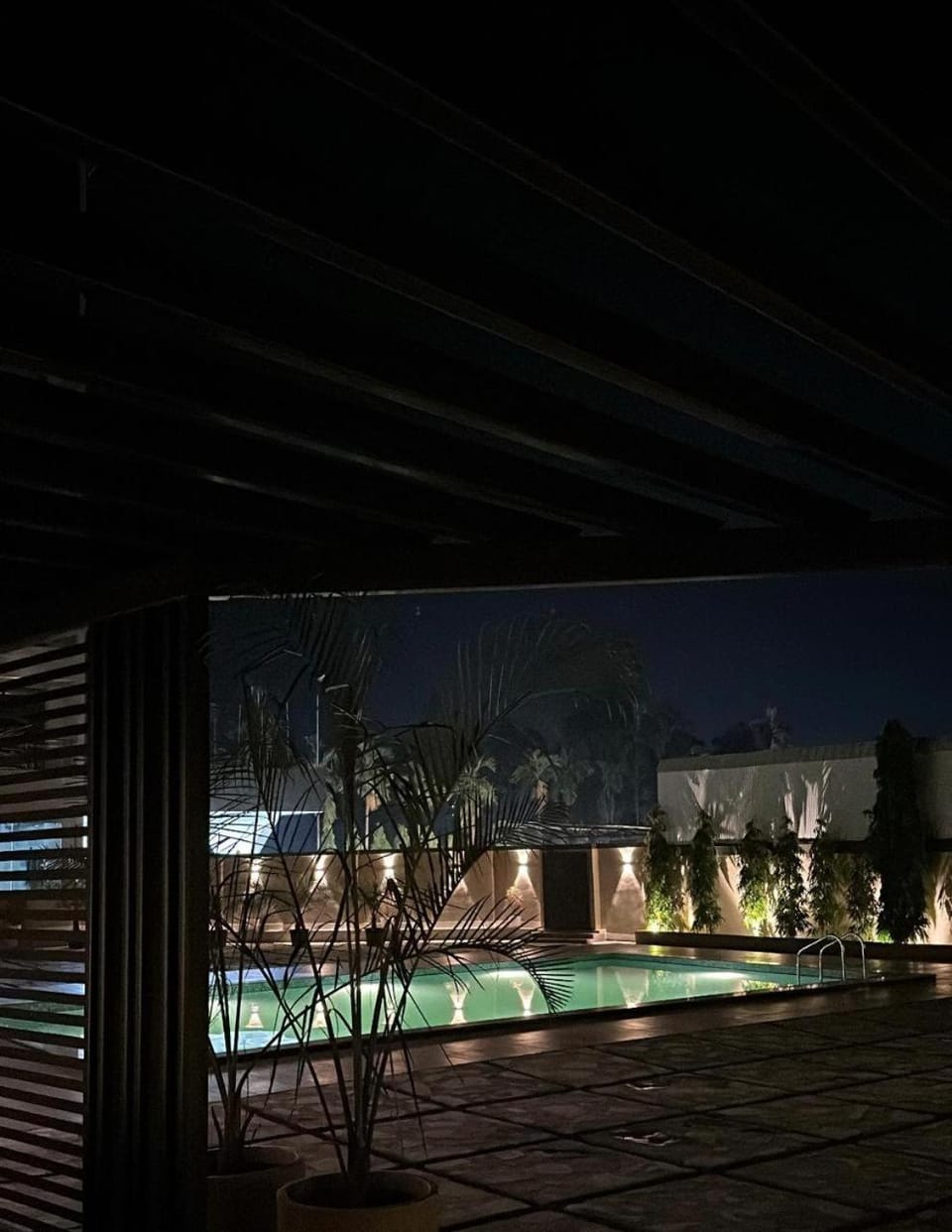 Night, Swimming pool