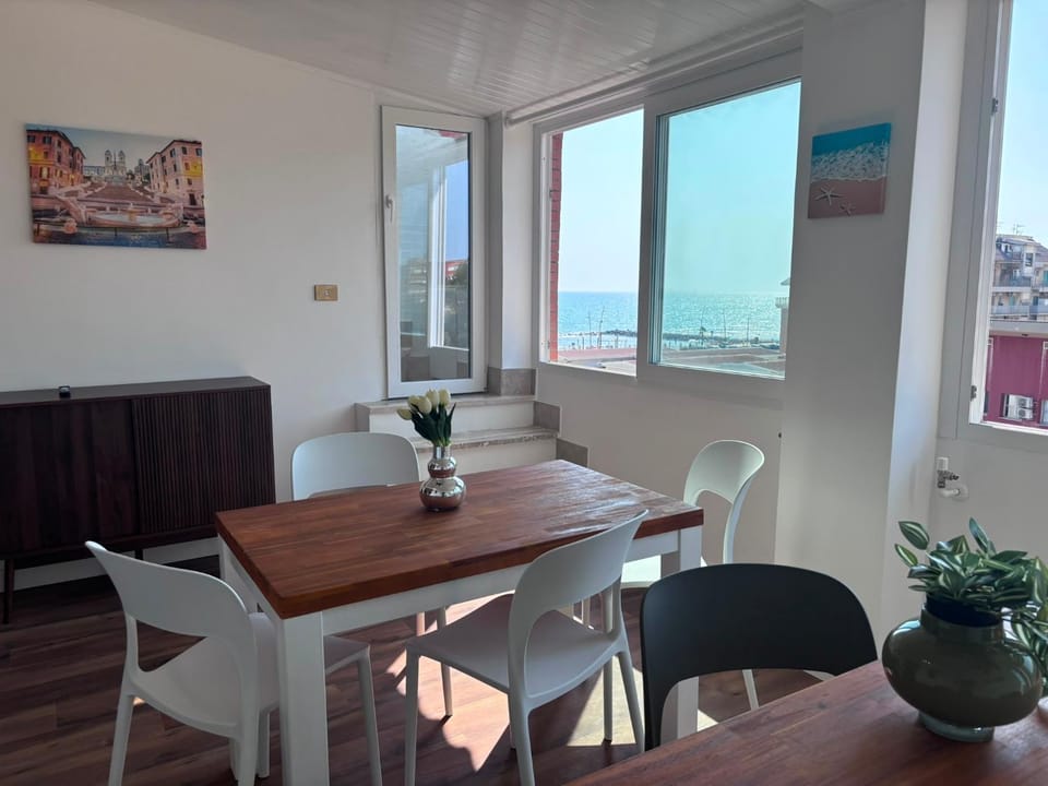 Living room, Seating area, Dining area, Sea view