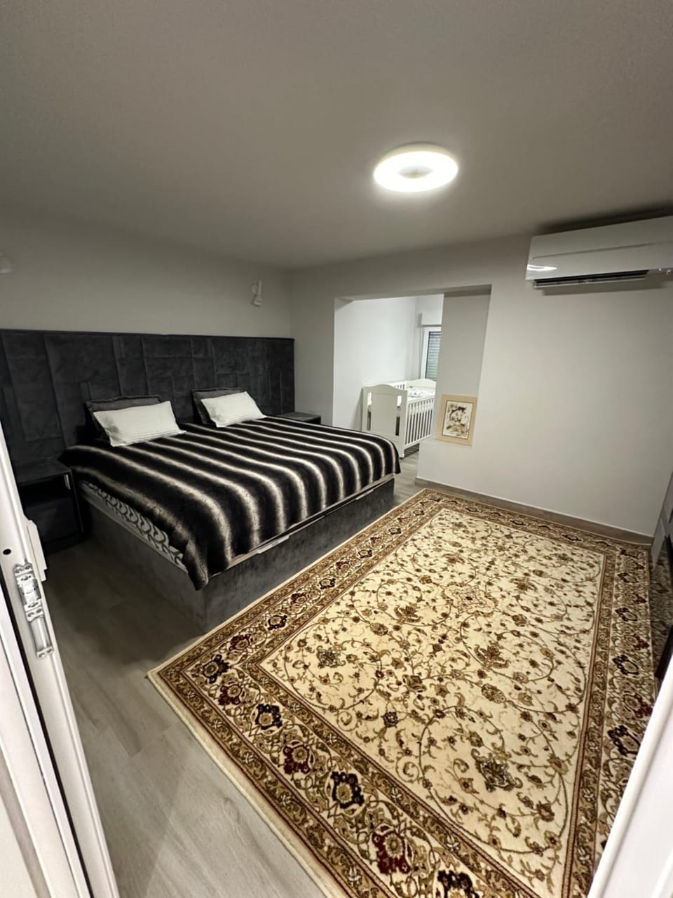 Bed, Bedroom, cot, flat iron, air conditioner