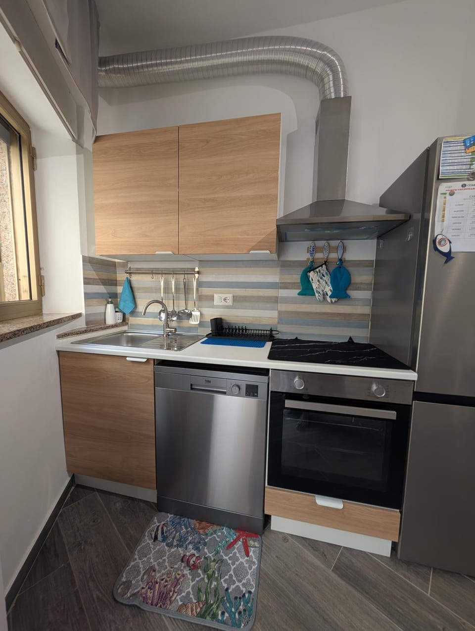 Kitchen or kitchenette, dishwasher, oven, stove, kitchen