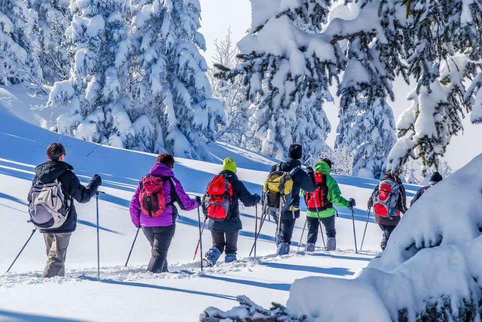Natural landscape, Winter, Hiking