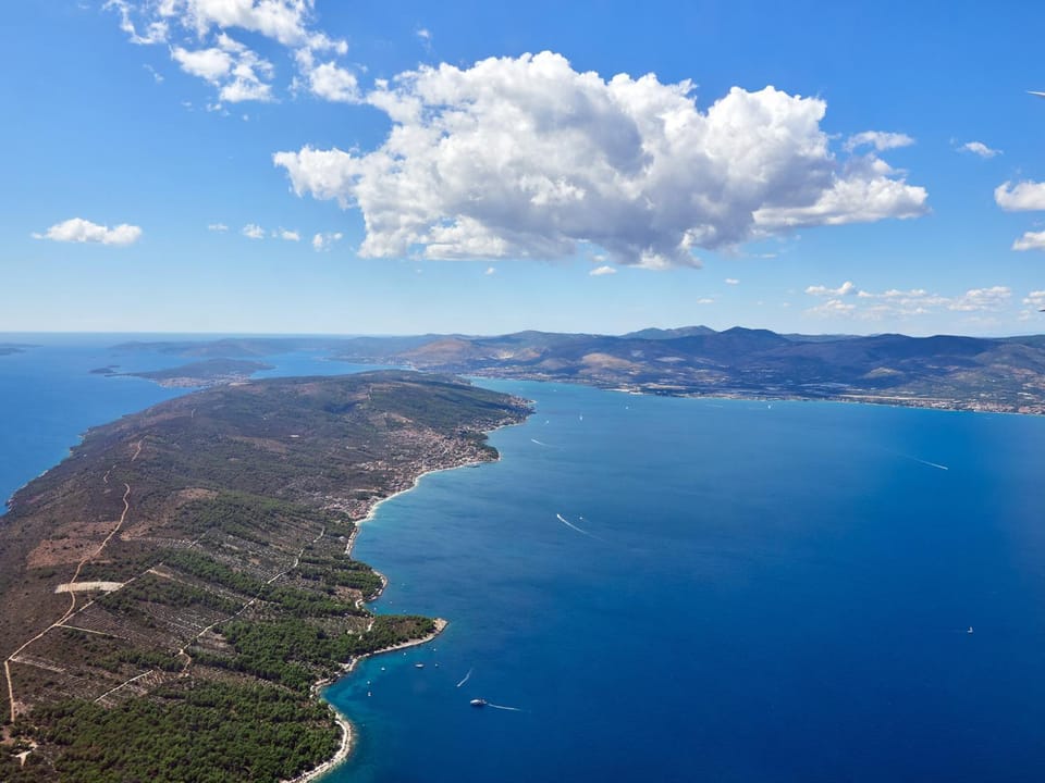 Natural landscape, Bird's eye view, Summer, Sea view