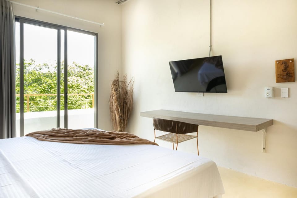 Bed, TV and multimedia, Photo of the whole room, Bedroom