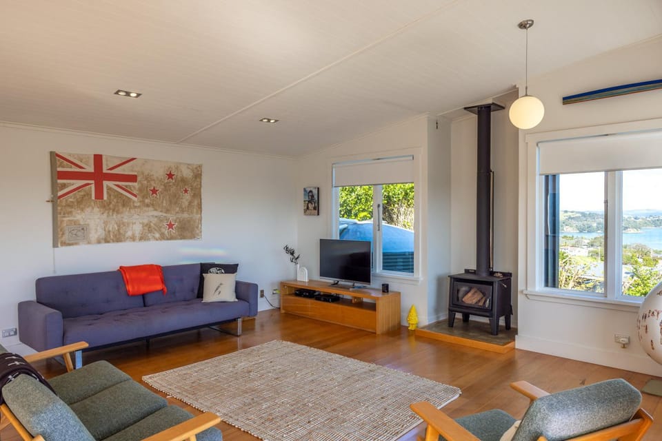 Living room, fireplace