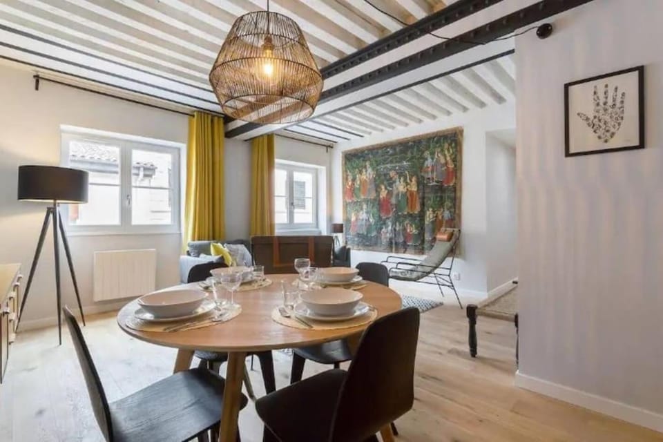 Canut authentique et design, deux chambres, Lyon 1 Apartment in Lyon