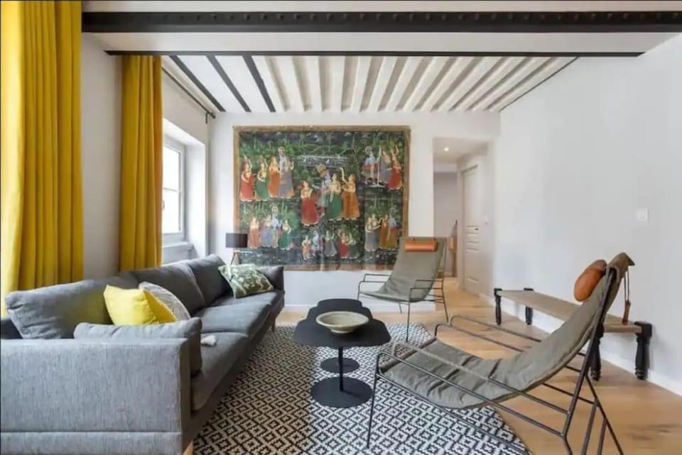Canut authentique et design, deux chambres, Lyon 1 Apartment in Lyon