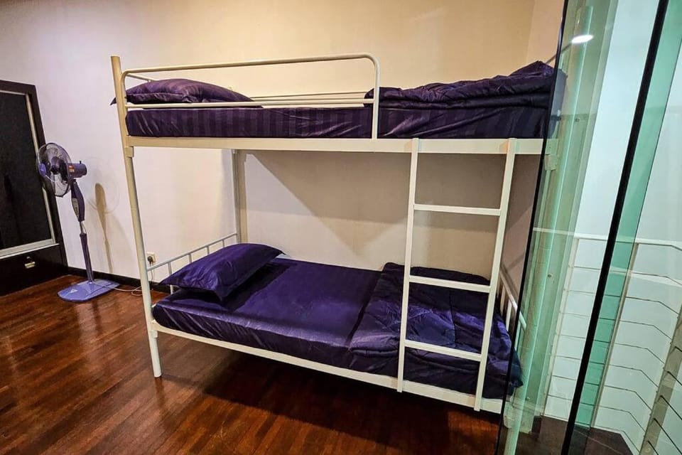 Bed, Photo of the whole room, Bedroom, bunk bed, wardrobe