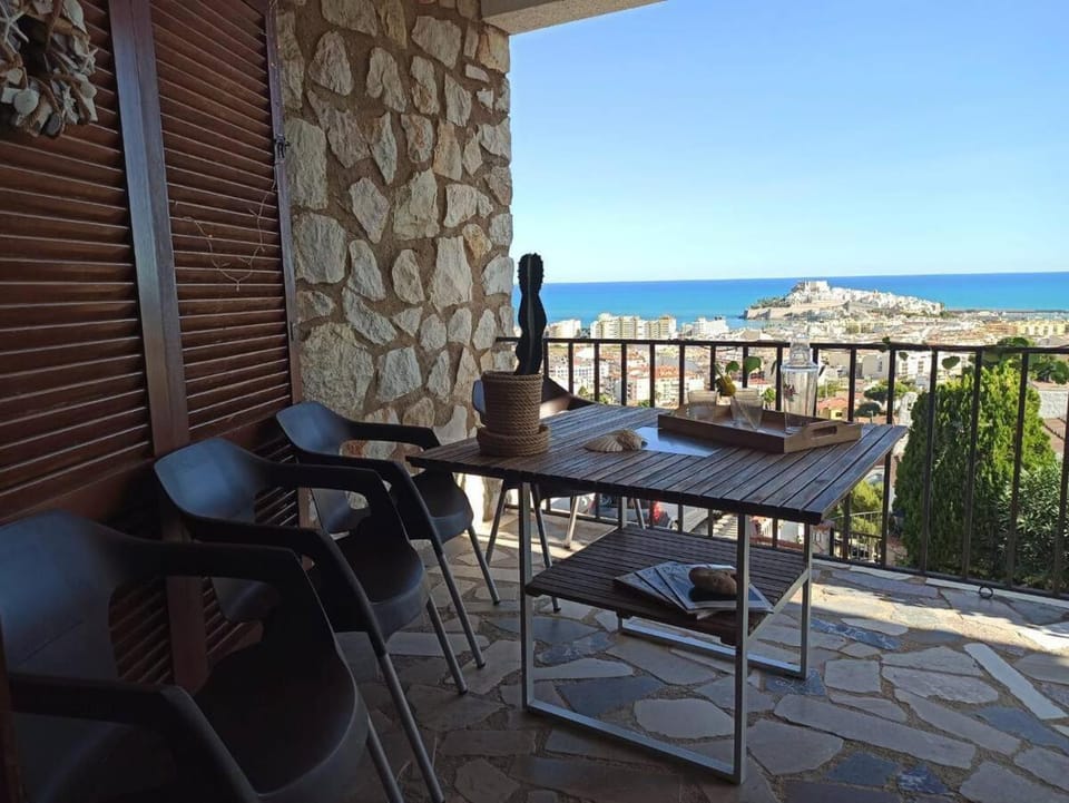 View (from property/room), Balcony/Terrace, furniture