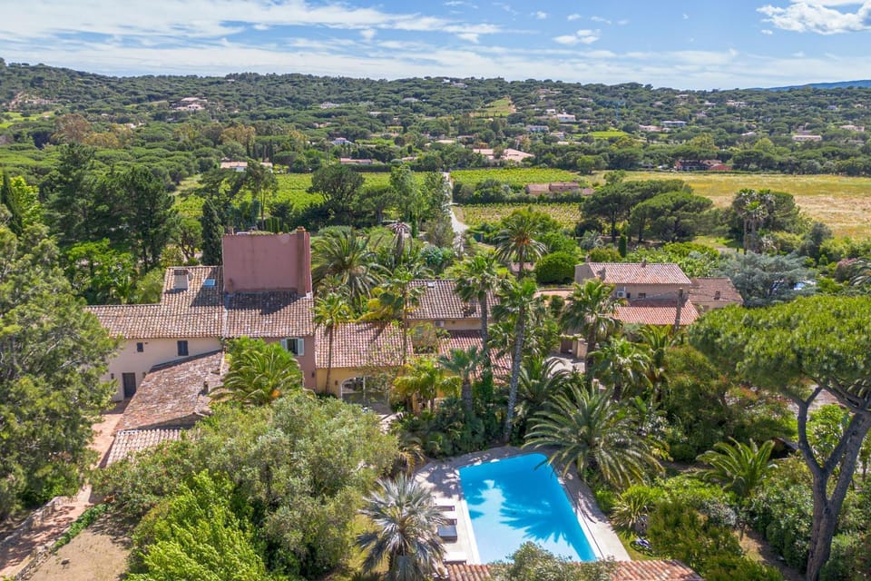 Natural landscape, Bird's eye view, Garden, Swimming pool