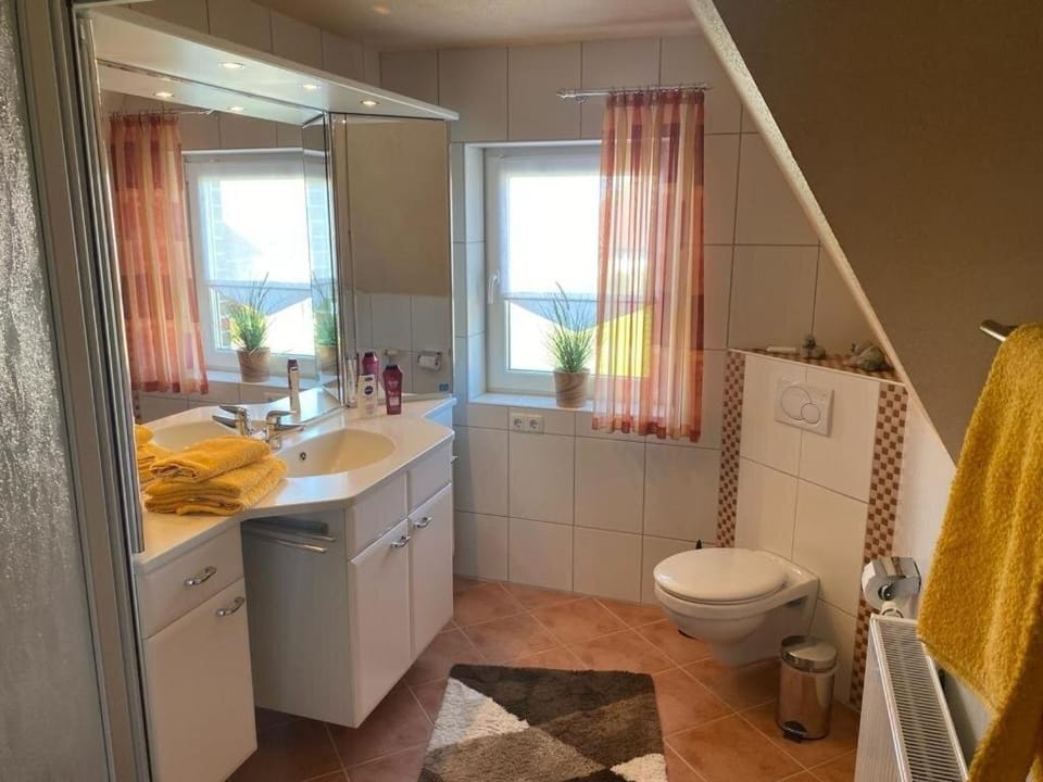 Bathroom, Living room