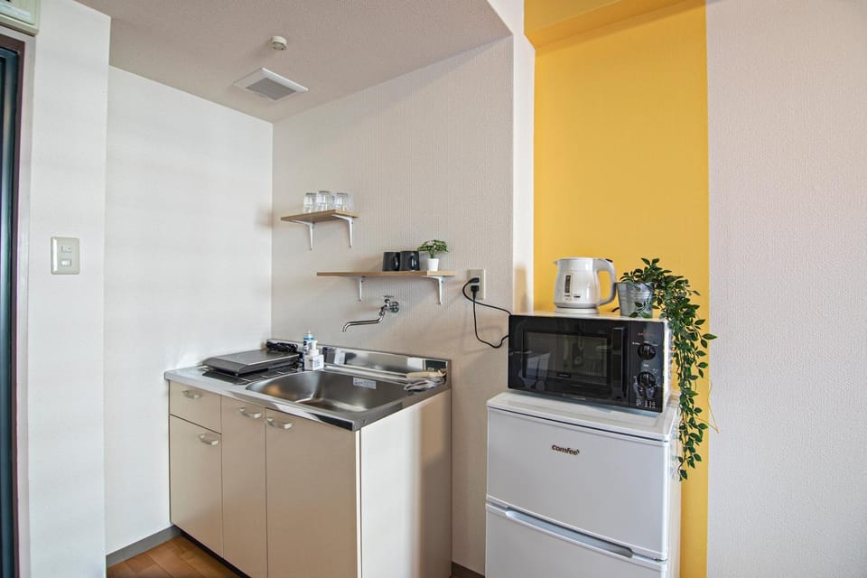 Coffee/tea facilities, Kitchen or kitchenette, stove