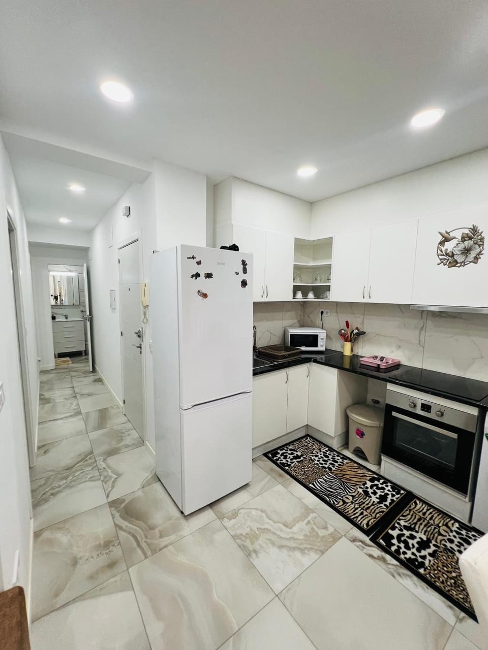 Kitchen or kitchenette, toaster