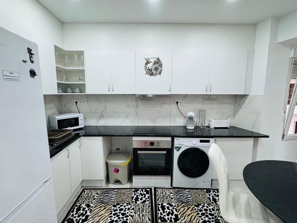 microwave, oven, washing machine, kitchen