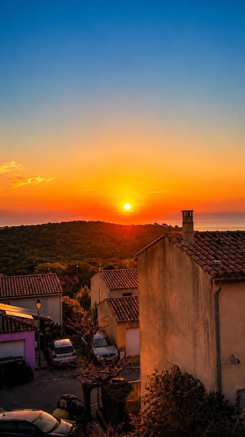Natural landscape, Sea view, Sunrise, Quiet street view