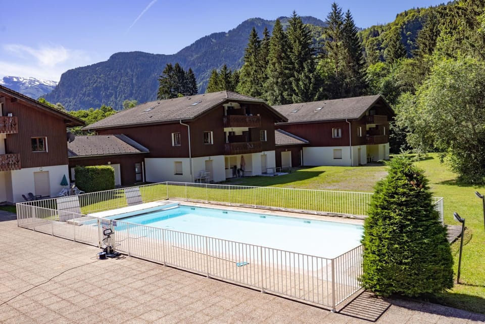 Property building, Living room, Swimming pool