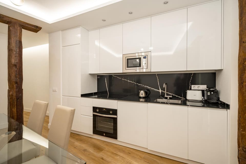 Kitchen or kitchenette, toaster