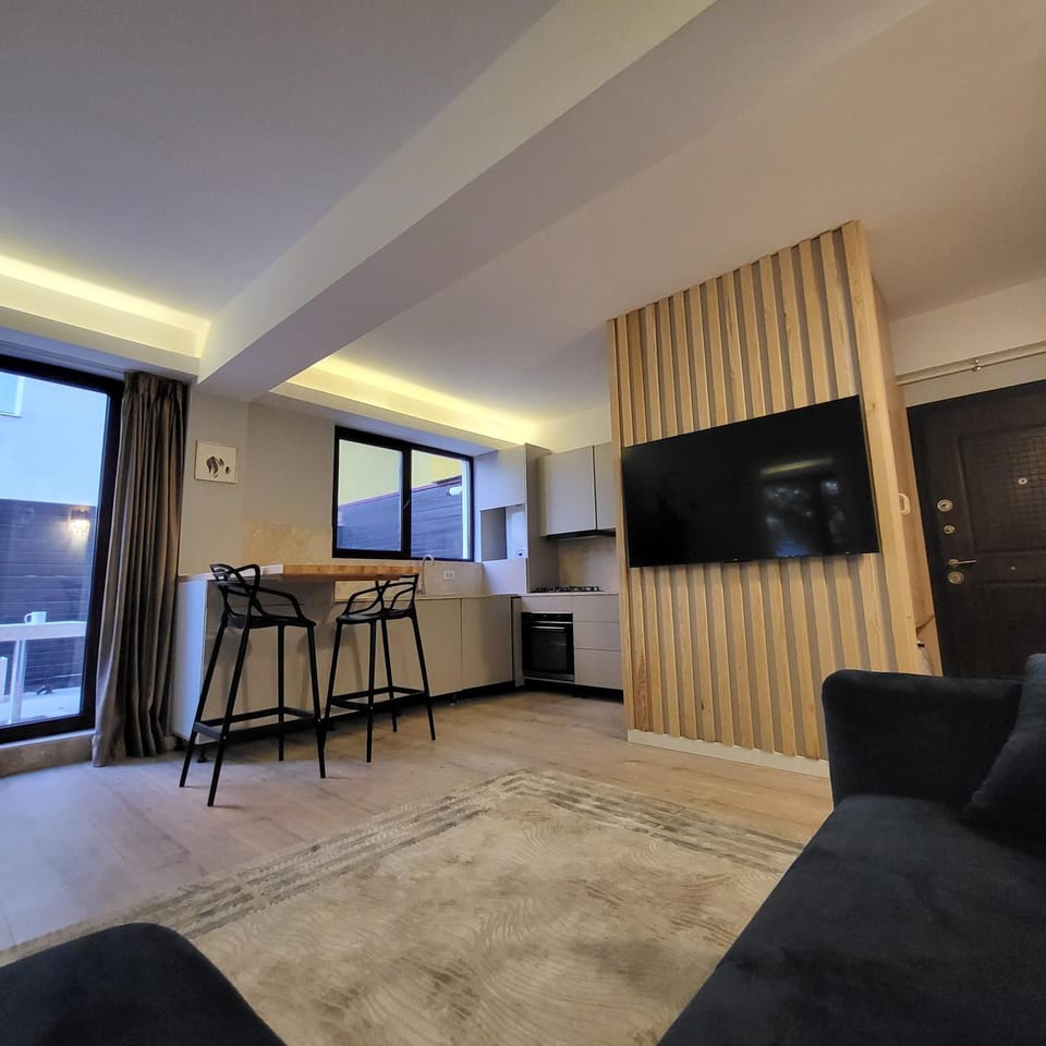 Communal lounge/ TV room, TV and multimedia, Kitchen or kitchenette, Living room, Seating area, Dining area, Evening entertainment, minibar, oven