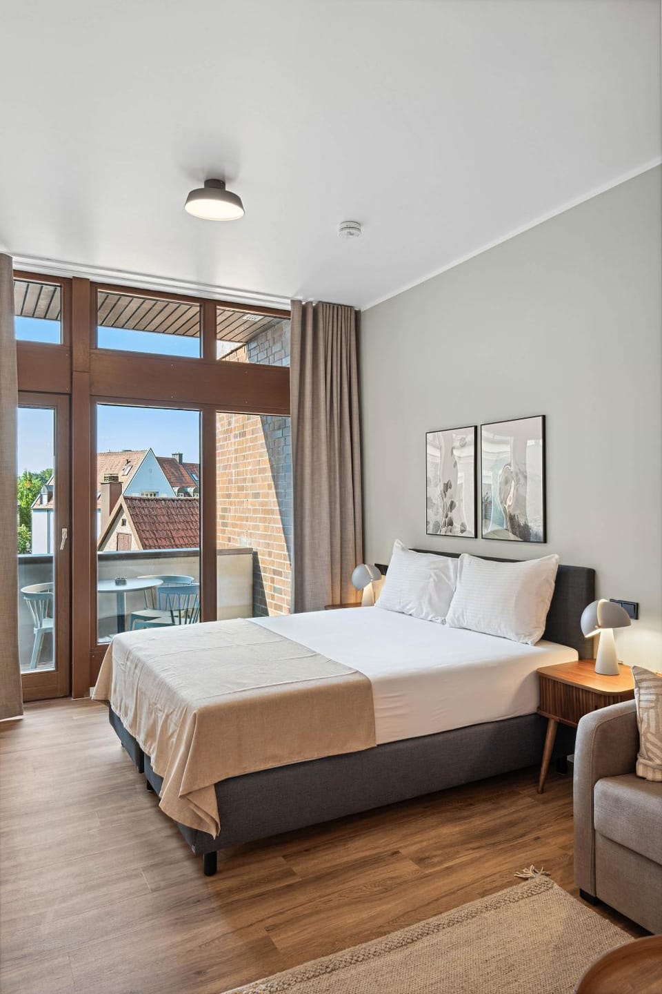 Bed, Balcony/Terrace, Seating area