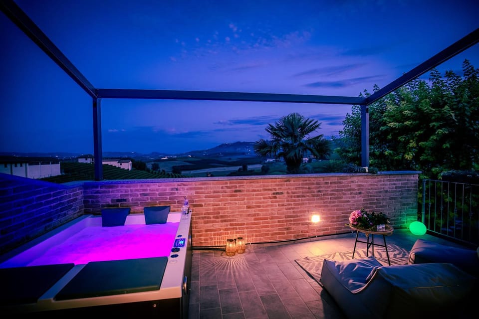 Night, Natural landscape, View (from property/room), Balcony/Terrace