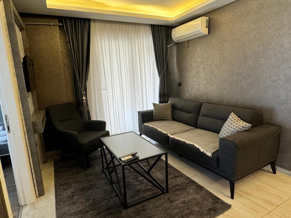 Living room, Seating area, air conditioner