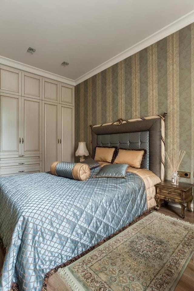 Bed, Photo of the whole room, Bedroom, wardrobe