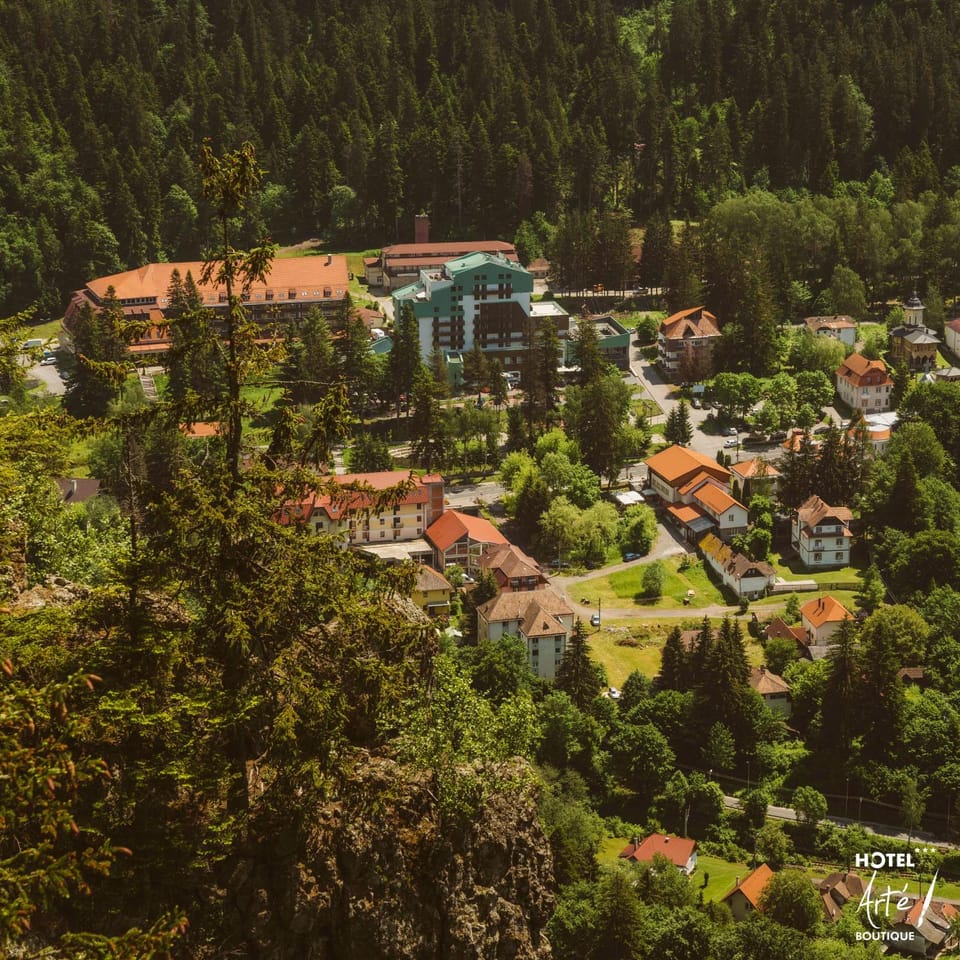 Property building, Spring, Day, Neighbourhood, Natural landscape, Bird's eye view, View (from property/room), City view, Mountain view, Street view