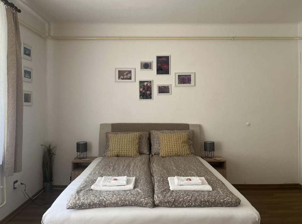 Bed, Photo of the whole room, towels