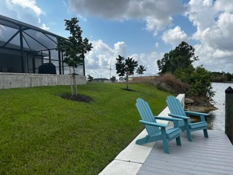 New Construction With heated Pool and Pier! Great for 2 Families! House in North Fort Myers