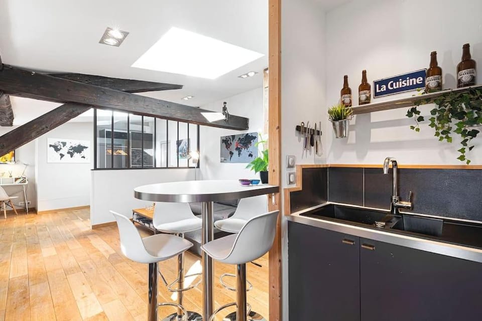 Loft élégant climatisé, Centre-ville Lyon Terreaux Apartment in Lyon