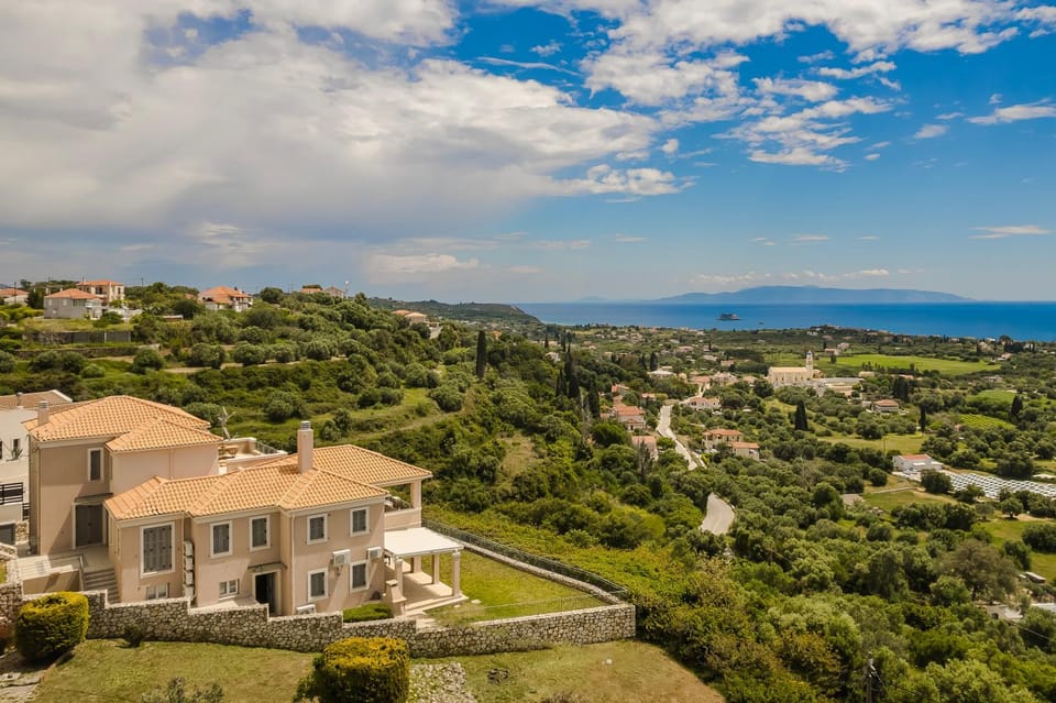 Property building, Natural landscape, Bird's eye view