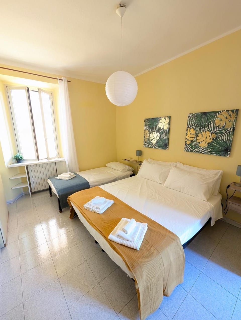 Bed, Photo of the whole room, Bedroom, Garden view, flat iron, locker, towels, wardrobe