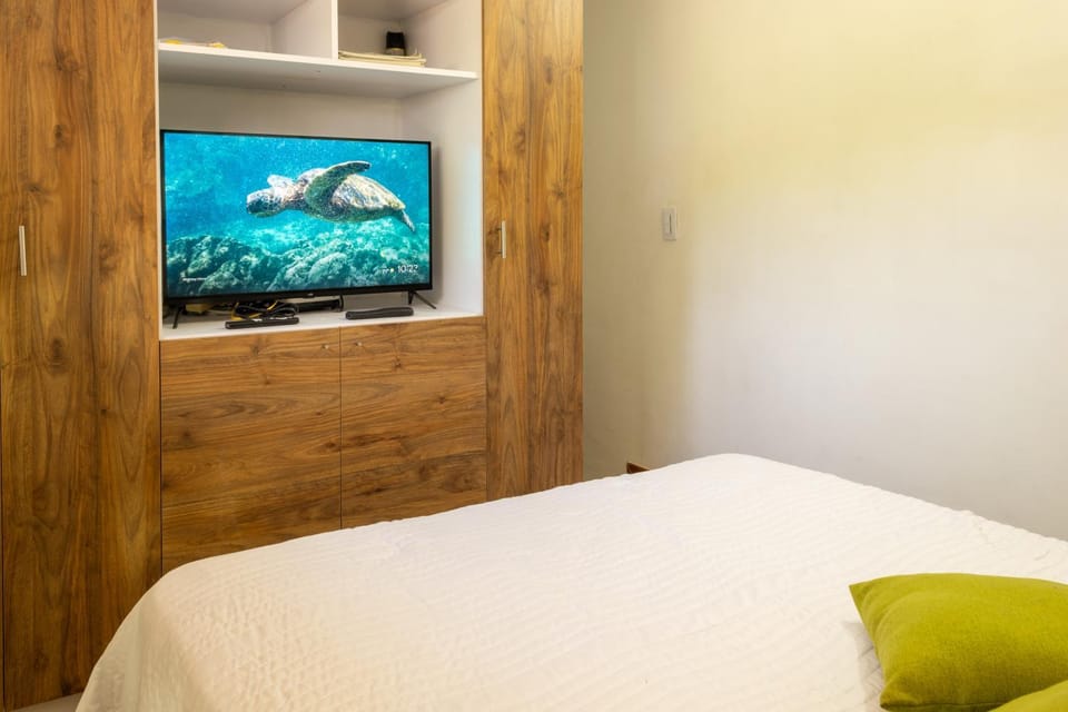 Bed, TV and multimedia, Bedroom, storage, wardrobe