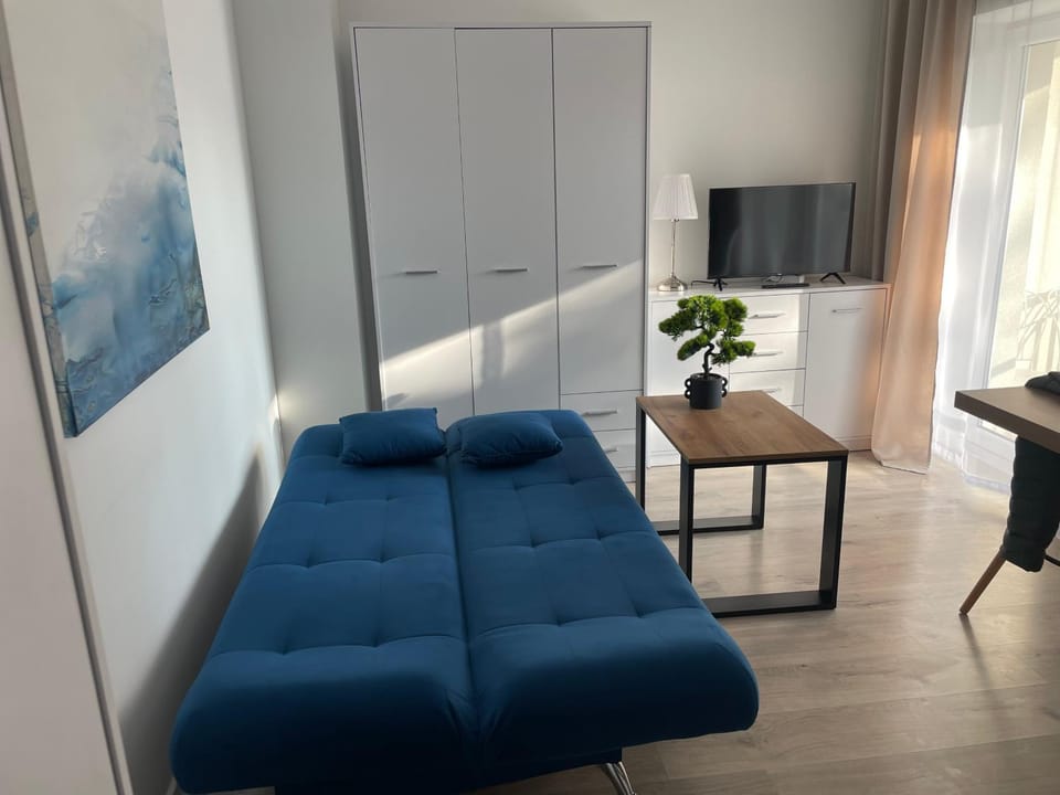 Bed, TV and multimedia, Living room, Photo of the whole room, Seating area, Dining area, Bedroom