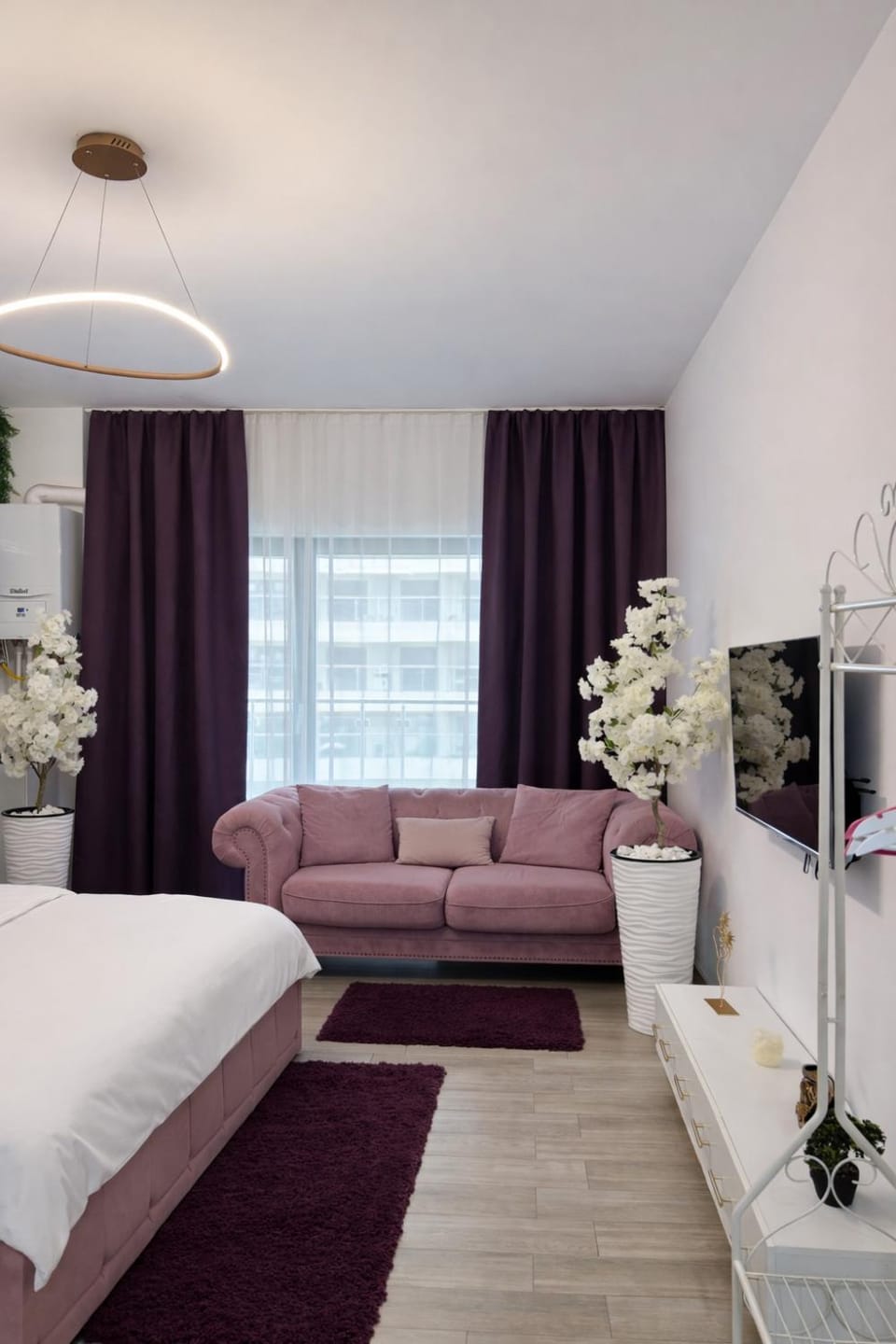 Bed, TV and multimedia, Seating area