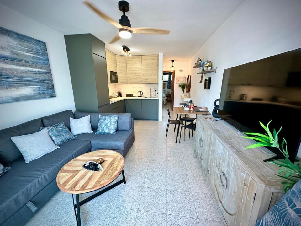 TV and multimedia, Kitchen or kitchenette, Living room, Photo of the whole room, Seating area, Dining area, Evening entertainment