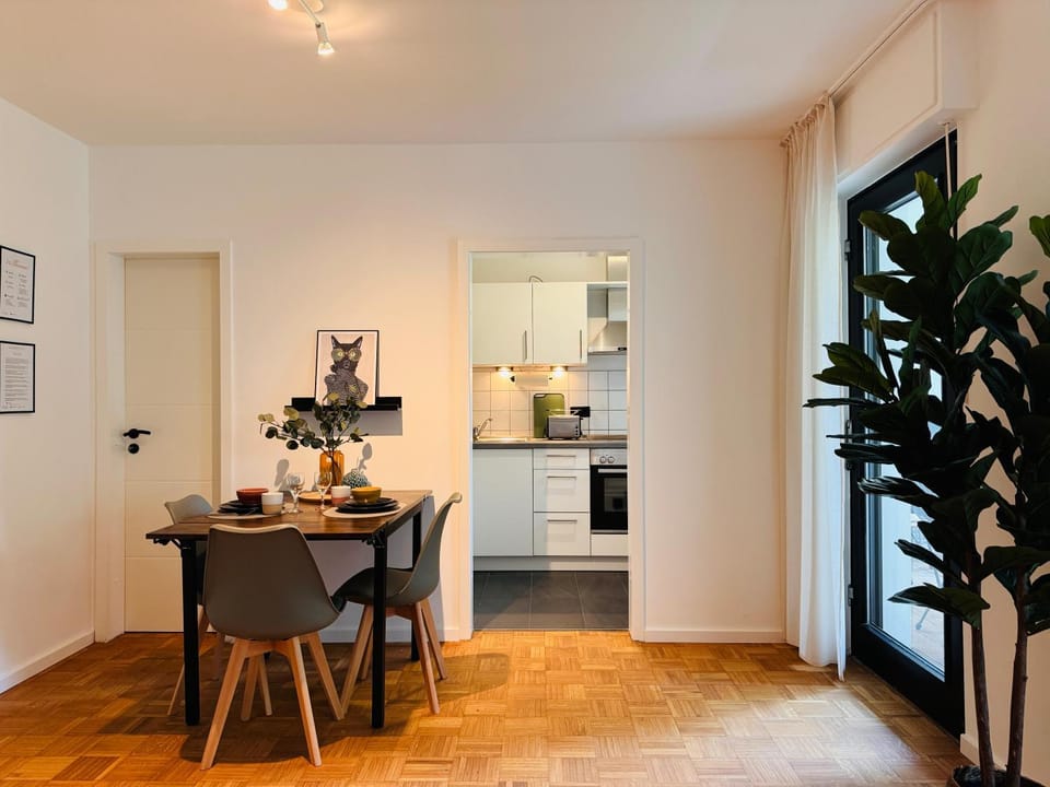 Living room, kitchen